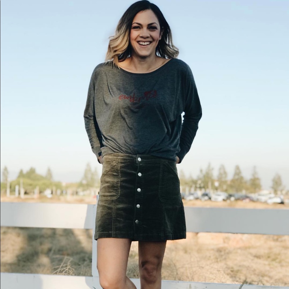 Corduroy skirt